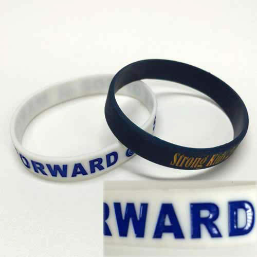 オリジナルシリコンバンドが激安!オリジナルシリコンバンド.com 凹凸(エンボス)色ありオリジナルシリコンバンド